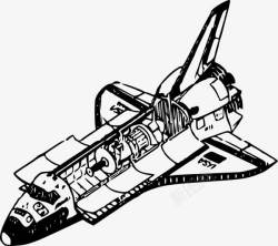 航天飞机构造图素材