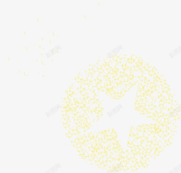 黄色喷绘圆形中中间空心星星png免抠素材_88icon https://88icon.com 中间 喷绘 圆形 星星 空心 黄色