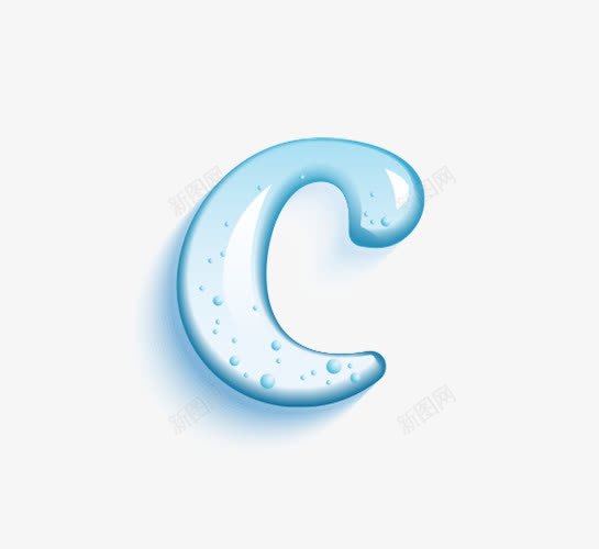 液体的水字母Cpng免抠素材_88icon https://88icon.com 促销 免费PNG 水 液化 雾化