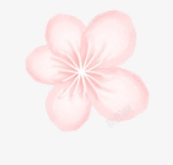 五瓣花朵粉色素材