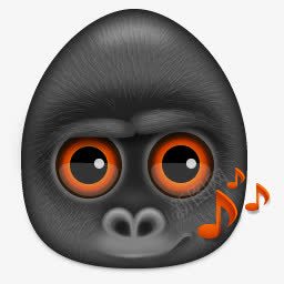 小动物头像猿猴音乐符号png免抠素材_88icon https://88icon.com 头像 小动物 猿猴 符号 音乐
