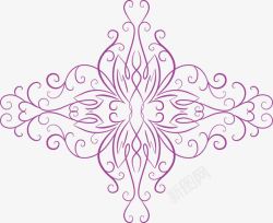 紫色边框花纹底纹素材