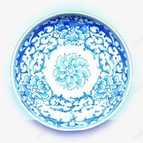 蓝色花纹陶瓷png免抠素材_88icon https://88icon.com 花纹 蓝色 陶瓷