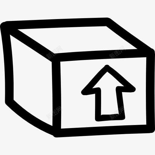 包装盒和一个箭头的手绘符号图标png免抠素材_88icon https://88icon.com 上箭头 包 手绘 标志 盒 箭头 箱