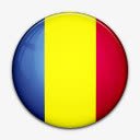 洗手间标志国旗罗马尼亚国世界标志图标图标