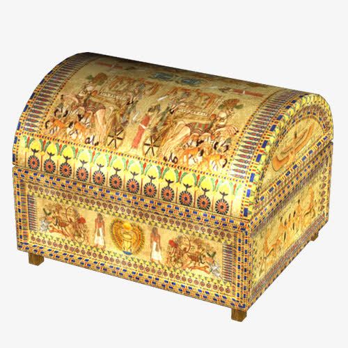 古埃及金色箱子古典风格png免抠素材_88icon https://88icon.com 人形装饰 古埃及 实物 箱子