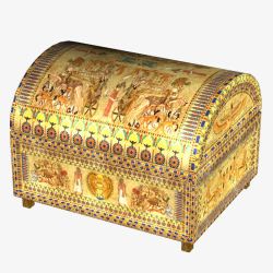 古埃及金色箱子古典风格素材