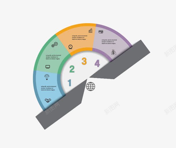 圆形图表矢量图eps免抠素材_88icon https://88icon.com ppt元素 商务信息 数据框 矢量图表 边框 矢量图