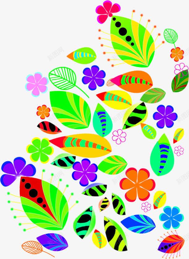 彩色创意花朵树叶美景png免抠素材_88icon https://88icon.com 创意 彩色 树叶 美景 花朵