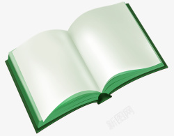 环保绿色书素材