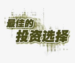 最佳的投资选择png免抠素材_88icon https://88icon.com 文字 暗绿 艺术字