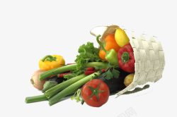 菜市场的菜框里蔬菜素材