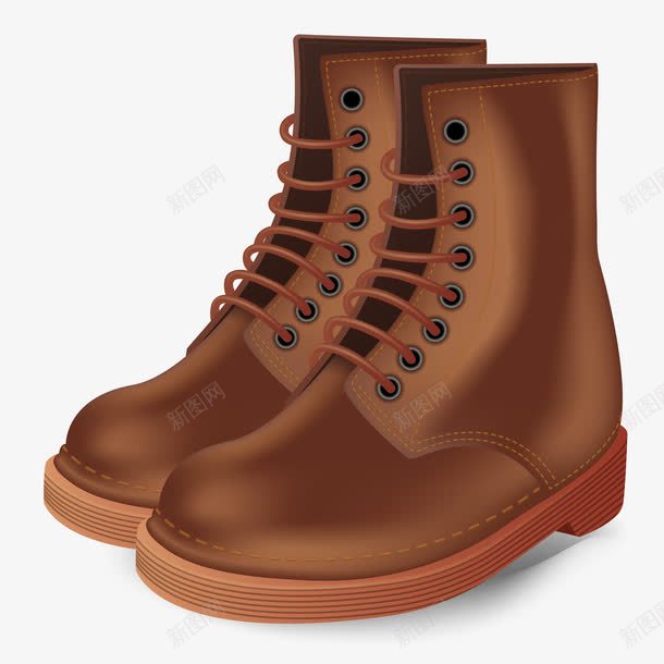 复古的登山鞋png免抠素材_88icon https://88icon.com 卡通 复古 手绘 探险 棕色 登山鞋 皮鞋