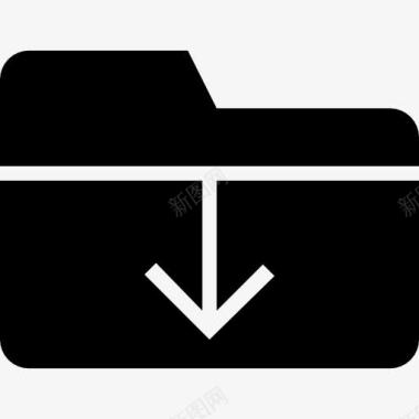 指示牌图片下载文件夹黑色界面符号图标图标