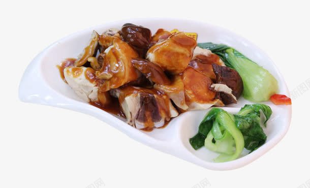 香菇鸡肉png免抠素材_88icon https://88icon.com 产品实物 佳肴 搭配 美味 蔬菜 酱汁 青菜 餐饮 香菇 鸡肉