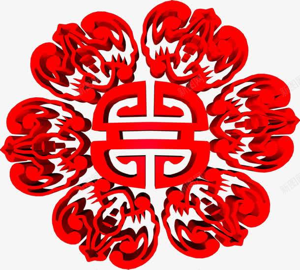 红色立体蝙蝠花纹中秋png免抠素材_88icon https://88icon.com 中秋 立体 红色 花纹 蝙蝠