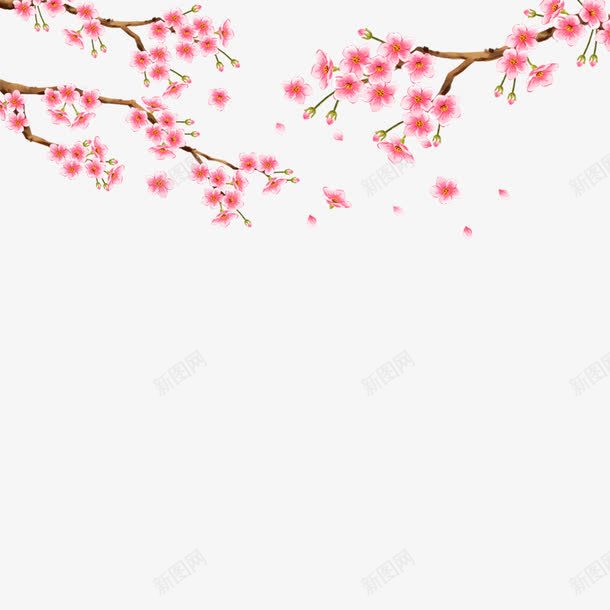 手绘桃花装饰图案png免抠素材_88icon https://88icon.com 手绘 桃花 粉嫩 装饰图案