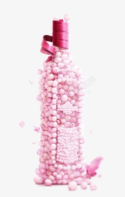 粉色创意瓶子素材