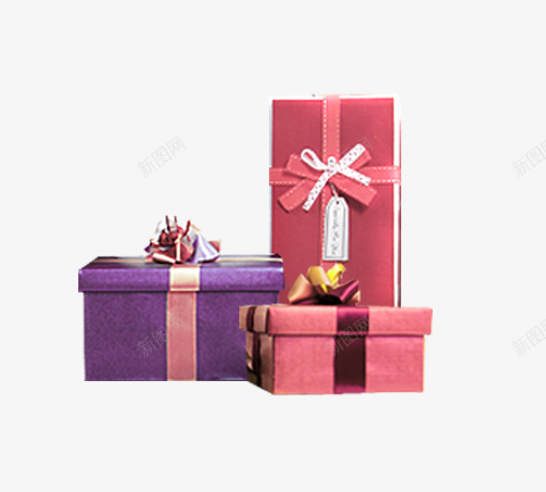 紫色礼盒粉色礼盒psd免抠素材_88icon https://88icon.com 礼物 礼盒 粉色礼盒 紫色礼盒