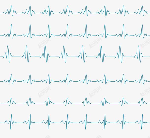 心电图矢量图ai免抠素材_88icon https://88icon.com 医学 医疗 心电图 线条 矢量图