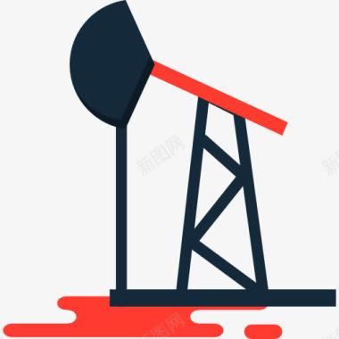 新鲜提取Pumpjack图标图标