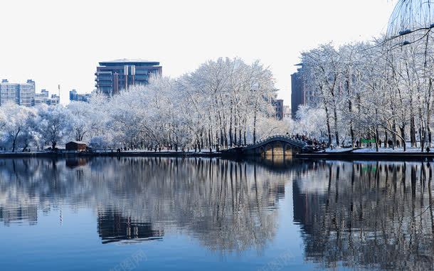 北京玉渊潭雪景一png免抠素材_88icon https://88icon.com 名胜古迹 旅游风景 著名建筑