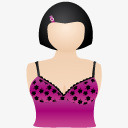 内衣女性紫色的lingeriewomenicons图标图标