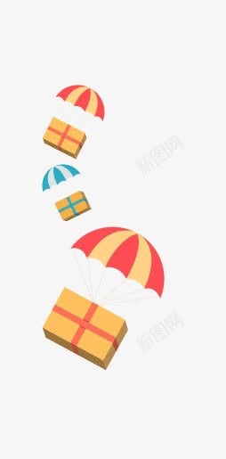 手绘彩色太阳伞礼物盒png免抠素材_88icon https://88icon.com 太阳伞 彩色 手绘 礼物盒