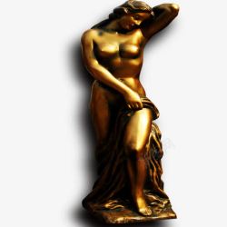 铜塑西方女性铜塑高清图片