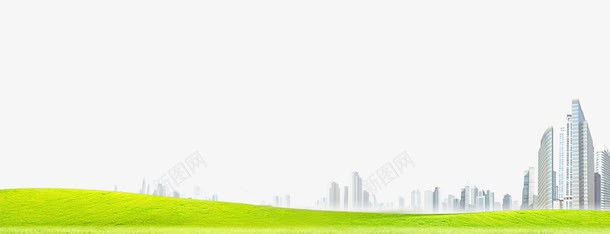 城市建筑png免抠素材_88icon https://88icon.com 城市建筑 平面设计 绿色草地 草地
