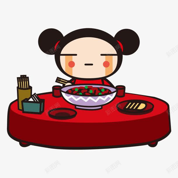 吃饭的小孩png免抠素材_88icon https://88icon.com 人物 卡通人物 吃饭 小孩 插画 餐饮