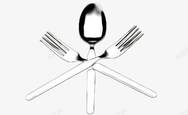 三个刀叉勺png免抠素材_88icon https://88icon.com 刀叉 简约 装饰 设计 金属