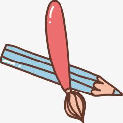 铅笔插画素材