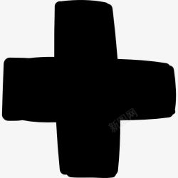 十字架形状添加符号图标高清图片