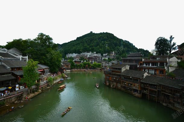 湖南凤凰古城风景png免抠素材_88icon https://88icon.com 旅游 景点 湖南 著名 风景