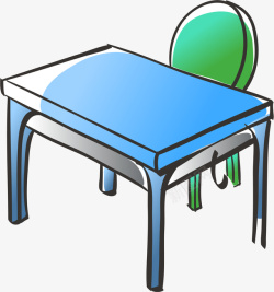 学生椅学生桌椅插画矢量图高清图片