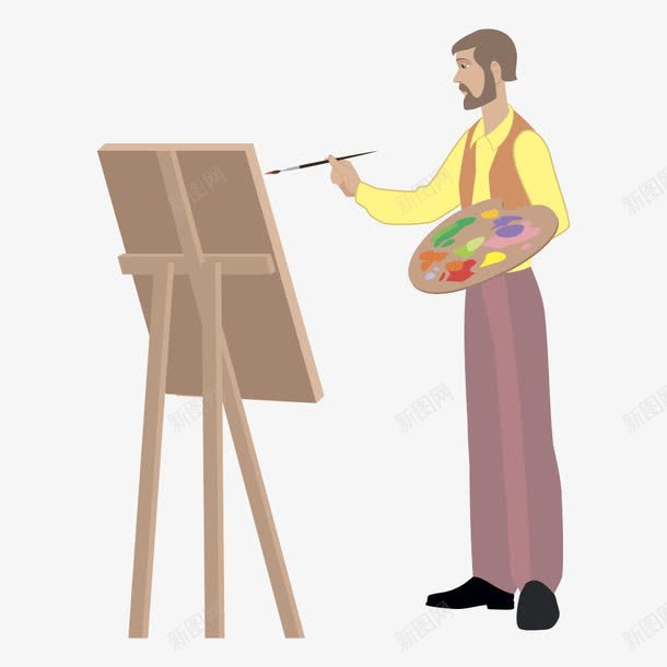 画家野外写生png免抠素材_88icon https://88icon.com 写生 卡通画家 画家 野外