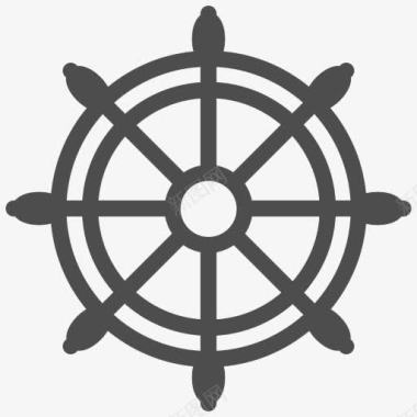 船船头盔旅程海洋海船旅行旅行图标图标