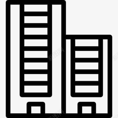 放大镜商务商店图标图标