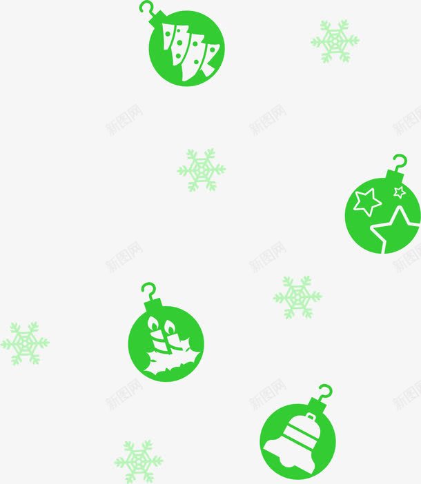 圣诞树圣诞球底纹png免抠素材_88icon https://88icon.com 圣诞树底纹 圣诞球底纹 圣诞节底纹 圣诞节装饰 绿色圣诞树 绿色圣诞球
