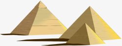 手绘埃及金字塔素材
