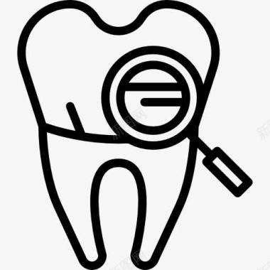 眼底检查检查齿图标图标