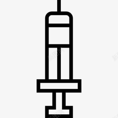 工作的医生注射器图标图标