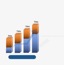 PPT柱状标题素材