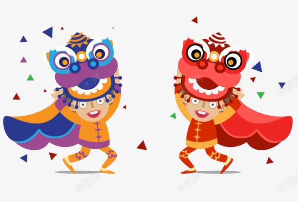 卡通人物节日舞狮矢量图ai免抠素材_88icon https://88icon.com 卡通人物 卡通矢量 卡通节日 矢量人物 矢量卡通 舞狮 节日 鍗 鐭噺浜虹墿 鐭噺鍗 鑸炵嫯 鑺傛棩 矢量图