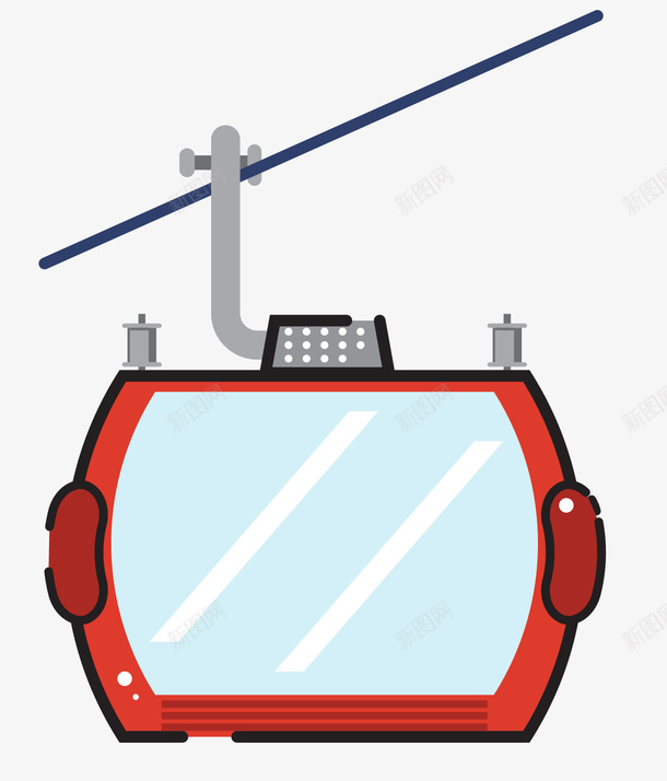 红色椭圆形磨砂玻璃缆车png免抠素材_88icon https://88icon.com 卡通缆车 普通缆车 椭圆形 矢量缆车 矢量观光缆车 磨砂缆车 观光缆车