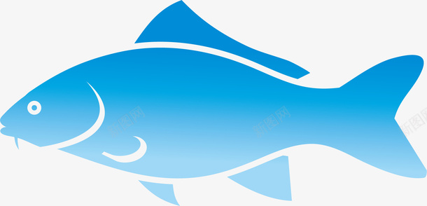 鱼标矢量图图标图标