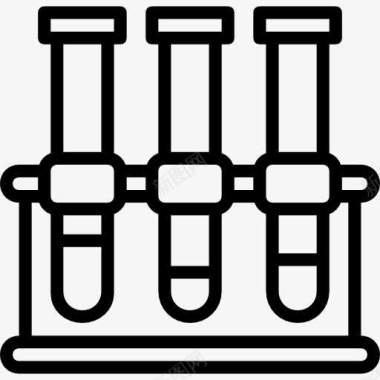 科学健康饮食试管图标图标