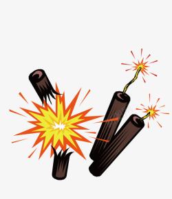 2017新年爆竹矢量图素材