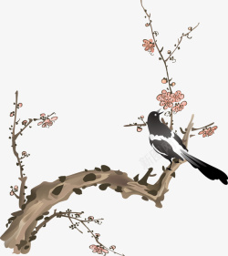 中式花卉中国风花鸟高清图片